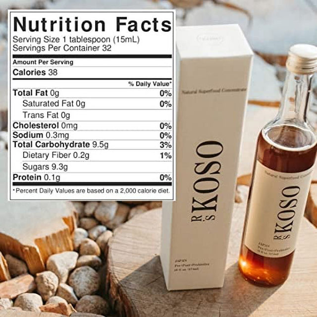 3-Day Cleanse by R'S KOSO - Japanese Enzyme Drink Rich in Probiotics and Prebiotic, Made from 100+ Vegetables & Fruits - Natural Support for Better Digestion & Gut Health + Detox + Cleanse - 16Oz