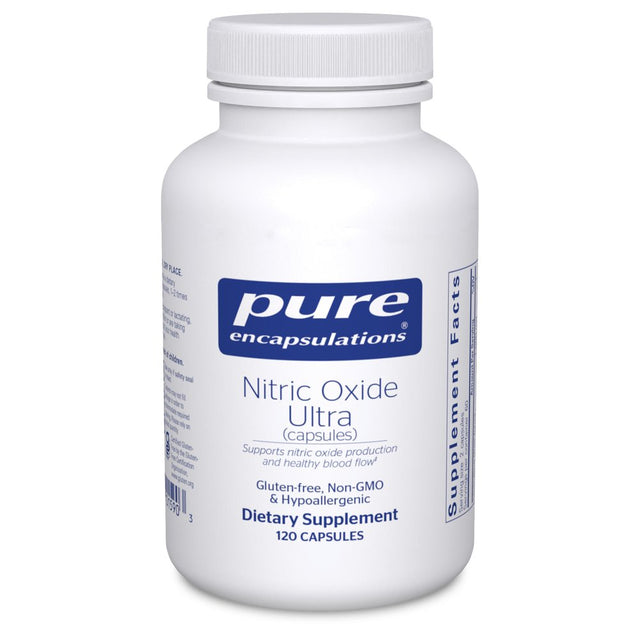 Pure Encapsulations Nitric Oxide Ultra (Capsules) | Supplement to Support Nitric Oxide Production, Healthy Blood Flow, and Vascular Health* | 120 Capsules