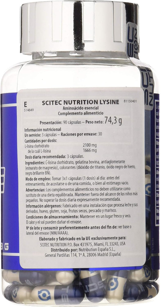 Lysine - 90 Capsules - Scitec Nutrition