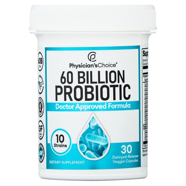 Physician’S Choice 60 Billion Probiotic for Women and Men, 30 Count, Digestive & Gut Health