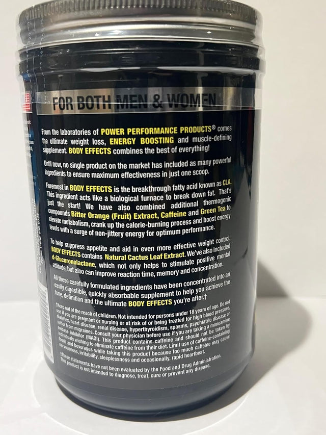 Power Performance Products, Body Effects, Pre Workout Supplement - 570 Grams (Tropical Pineapple)