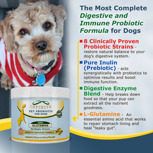 Infinite Pet Essential Probiotic for Dogs, 60 Servings