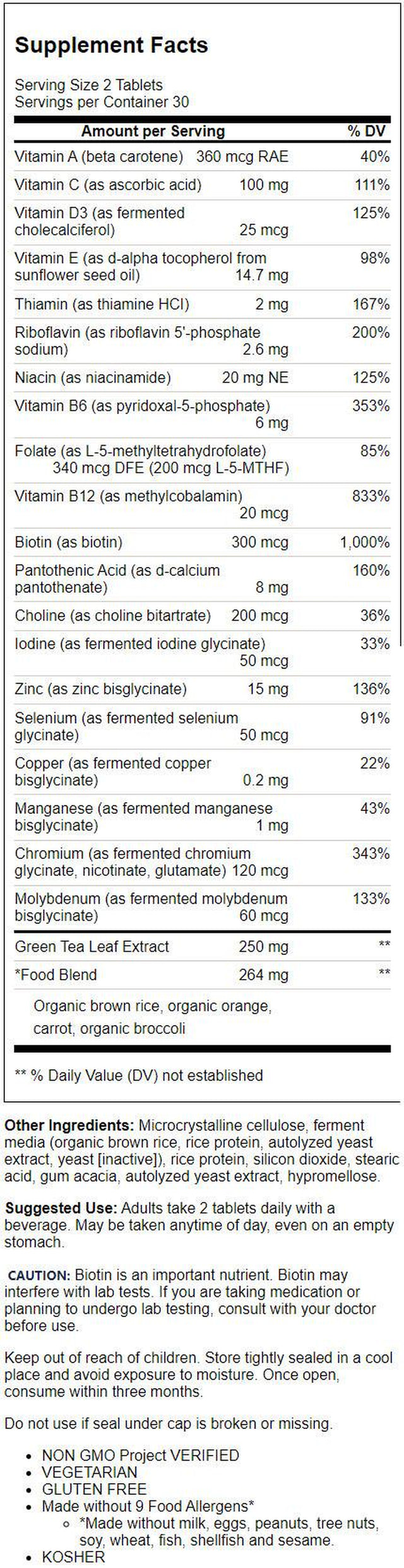 Megafood Women'S 55+ Advanced Multivitamin 60 Tabs