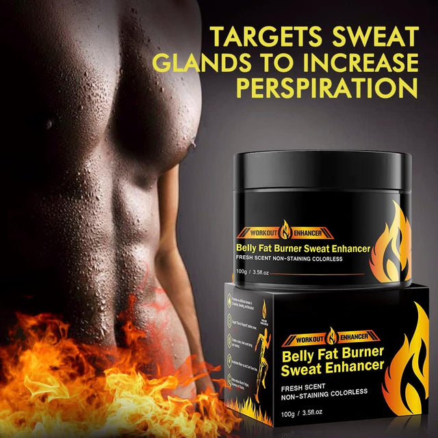 Hot Cream Belly Fat Burner, Weight Loss Sweat Workout Enhancer Gel, Fat Burning Cream for Stomach, Cellulite Cream Slimming and Shaping Body