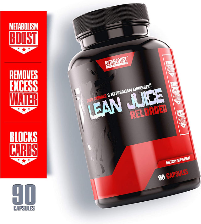 Betancourt Nutrition Lean Juice Metabolism Enhancer Supplement | Body Re-Composition Aid | Wellness + Vitality Ingredients | Stim Free | 90 Capsules