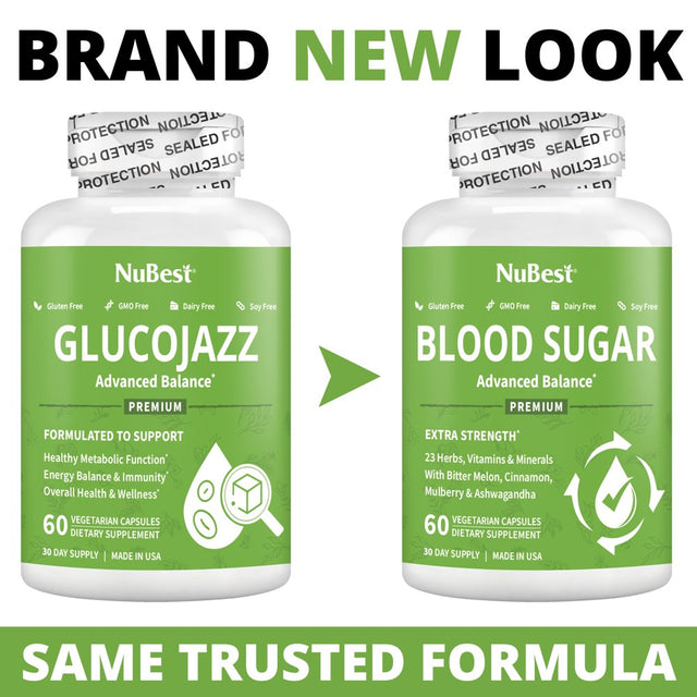 Nubest Blood-Sugar Supplement - 60 Vegan Capsules