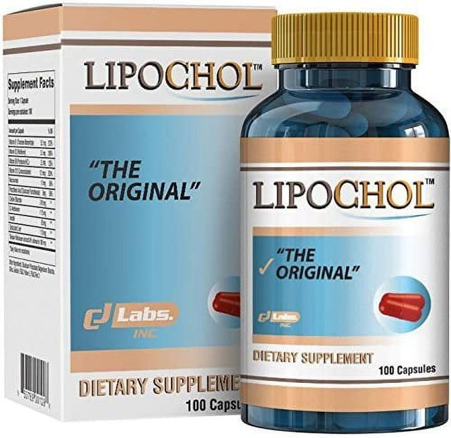 LIPOCHOL Natural Liver Cleanser Detox Supplement Cleanse & Support Liver Health. Milk Thistle Extract (Silymarin) (100 Caps Bottle)