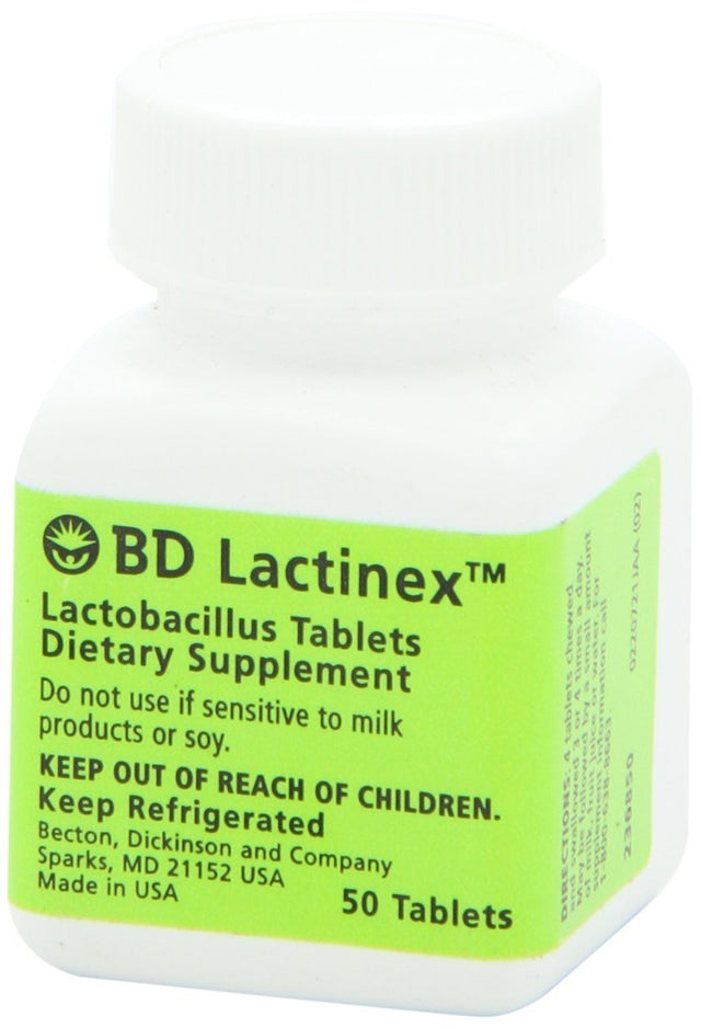 BD Lactinex Probiotic Dietary Supplement Tablets, 50 Count