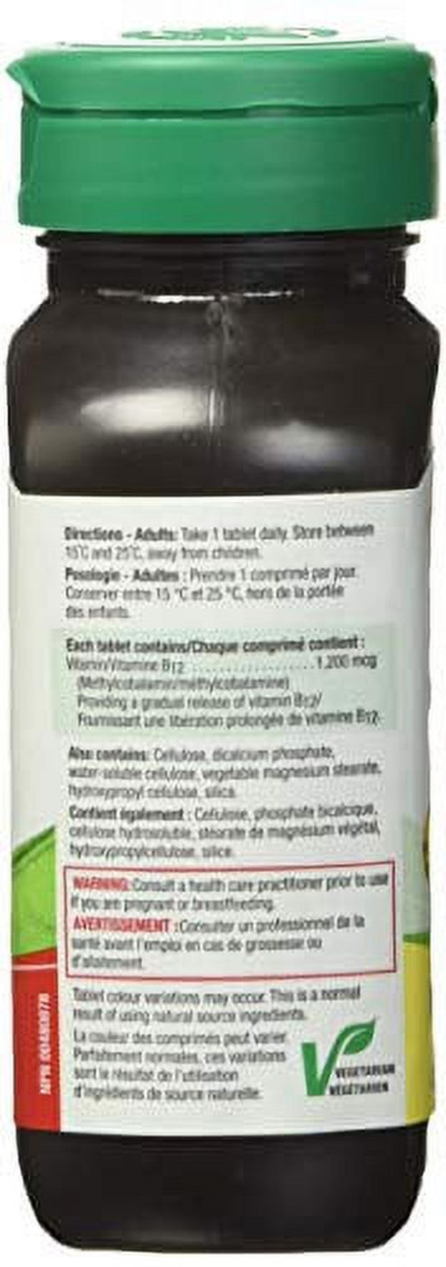 Jamieson Vitamin B12 (Cobalamin) 1200Mcg, Timed Release, 180Tablets