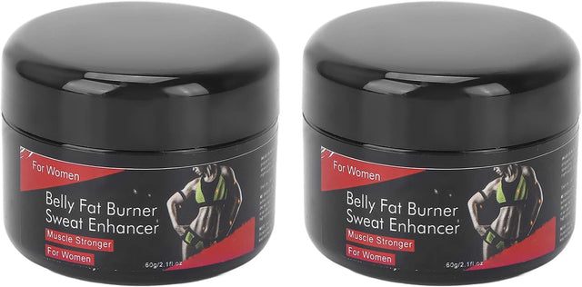 60G Slimming Cream, Abdominal Muscle Shaping Cream Exercise and Strengthening Muscle Massage Cream, Firming Anti-Cellulite Fat Burning, 2Pcs