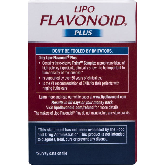 Lipo-Flavonoid plus Ear Health Supplement 100 Caplets