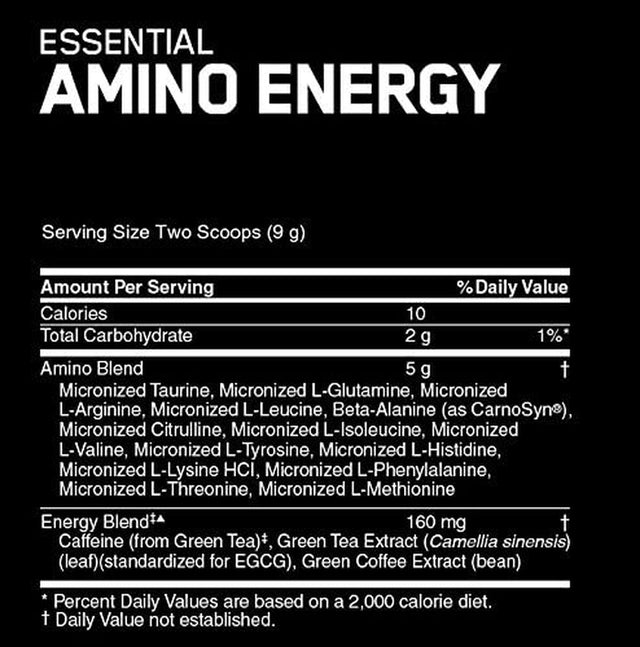 Optimum Nutrition Essential Amino Energy, Concord Grape 0.6 Lb (270 G)