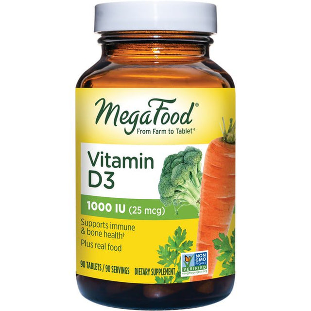 Megafood - Vitamin D3 1000 IU - 90 Tablets