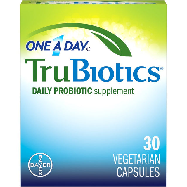 One a Day Trubiotics, Daily Probiotic Supplement for Digestive Health, 30-Capsule Box
