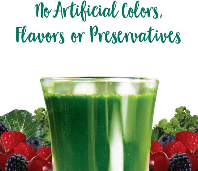 Garden of Life Perfect Food Berry Super Green Fruit & Veggie Formula - 30 Servings, 49 Superfoods Greens, Sprouts, Fruits, Veggies, Probiotics, Spirulina, Vegetarian Juice Superfood Powder Supplement