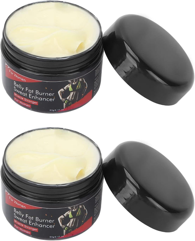 60G Slimming Cream, Abdominal Muscle Shaping Cream Exercise and Strengthening Muscle Massage Cream, Firming Anti-Cellulite Fat Burning, 2Pcs