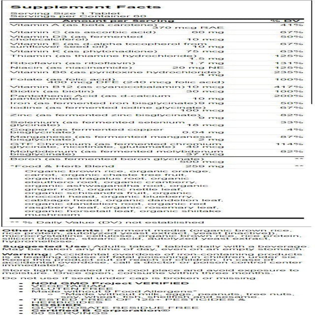 Megafood Women'S One Daily Multivitamin 60 Tabs