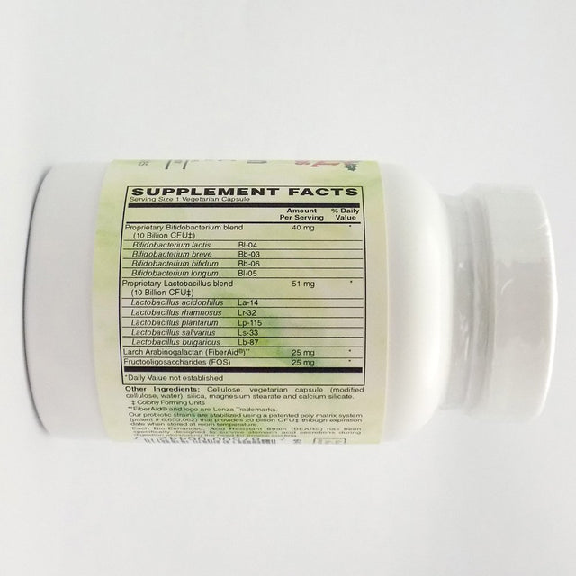 Holly Hill Health Foods 20 Billion CFU Probiotic, 60 Vegetarian Capsules