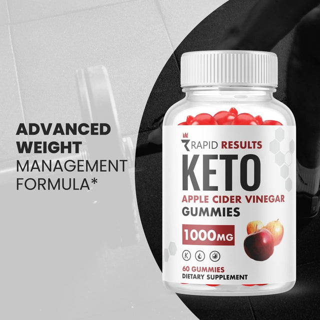 (1 Pack) Rapid Results Keto ACV Gummies - Supplement for Weight Loss - Energy & Focus Boosting Dietary Supplements for Weight Management & Metabolism - Fat Burn - 60 Gummies
