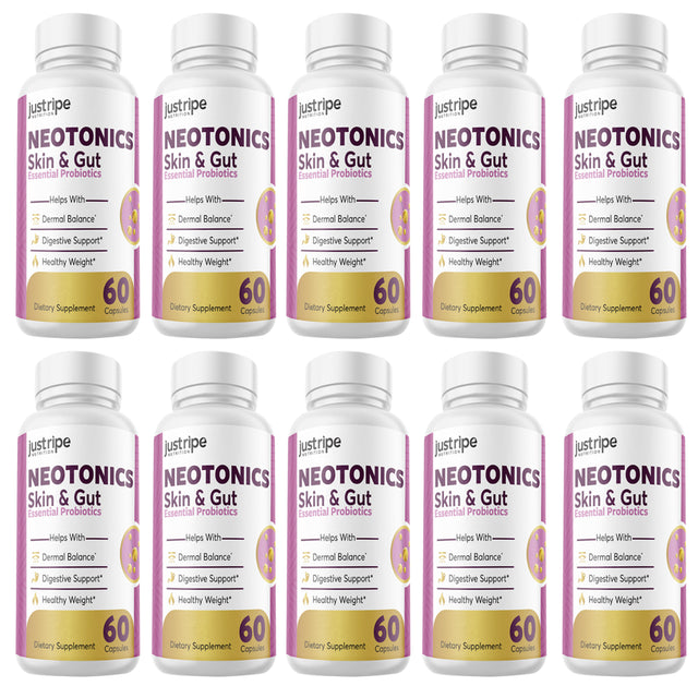 10 Pack Neotonics - Neotonics Skin & Gut Probiotics Supplement Pills