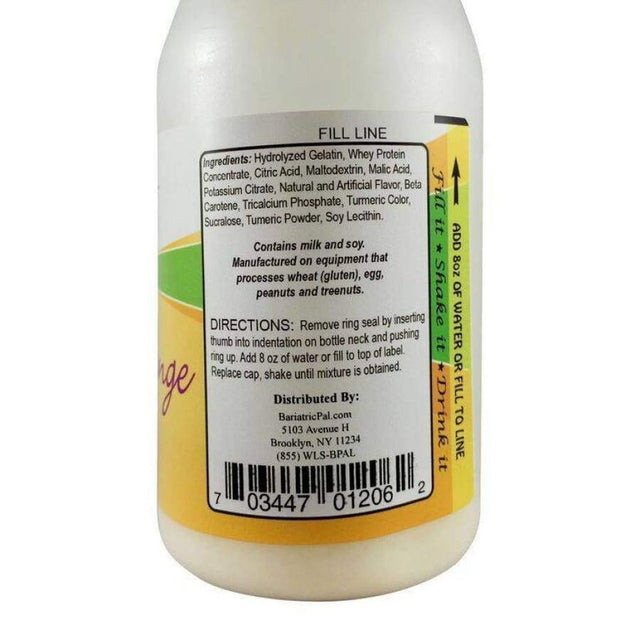 Bariatricpal Ready to Shake Instant 15G Protein Fruit Drink - Pineapple Orange (6-Pack)