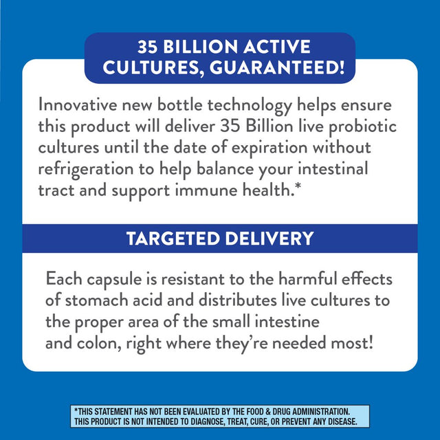 Nature’S Way Fortify Optima Daily Probiotic, 35 Billion, 15 Strains, Prebiotic, 30 Capsules