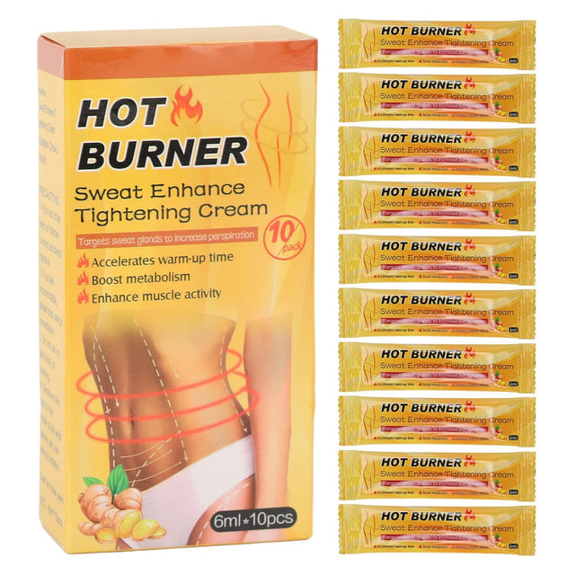 Slimming Cream, Postpartum Repair Fat Burning Body Sculpting Hot Cream Promote Metabolism 10Pcs for Home