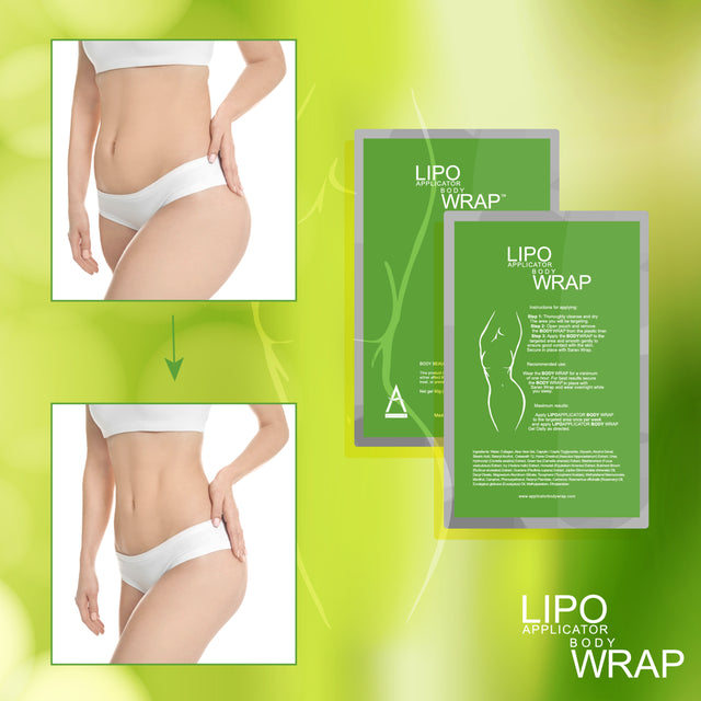 Lipo Applicator Body Wraps It Works for Stomach Inch Loss Tone Contouring Shaping - 6 Weight Loss Wraps
