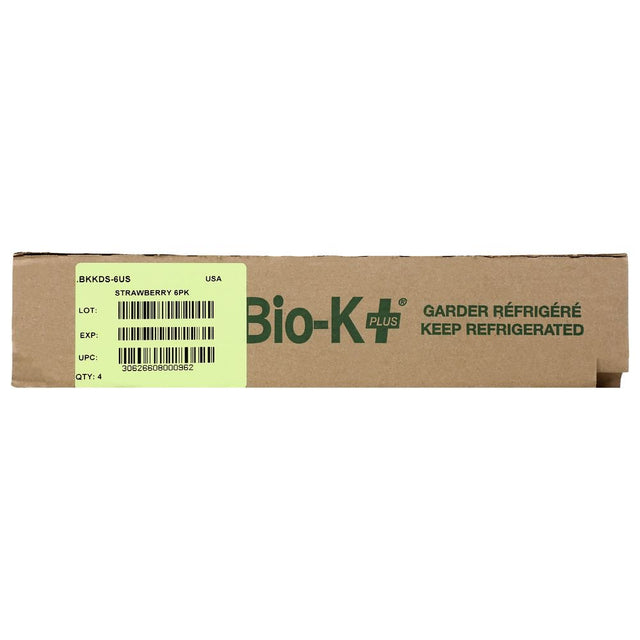 Bio-K plus Strawberry Fermented Dairy Probiotic, 3.5 Fluid Ounce -- 24 per Case.