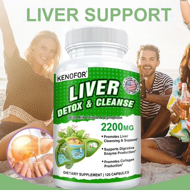 KENOFOR Liver Cleanse Detoxification and Repair - Artichoke Extract Liver Health Formula for Liver Detoxification, Digestion and Cleansing.