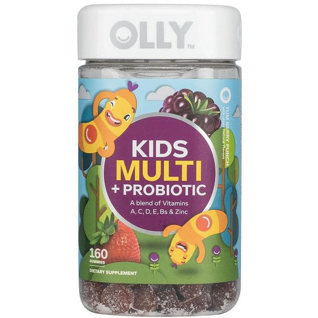 Lil' Ollys Kids' Multi + Probiotic Yum Berry Punch Vitamin Gummies (160 Ct.)