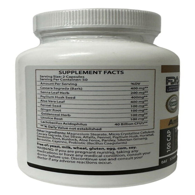 Parasite Cleanse DETOX Liver Colon Yeast Blood Support Vital 100 Cap XL