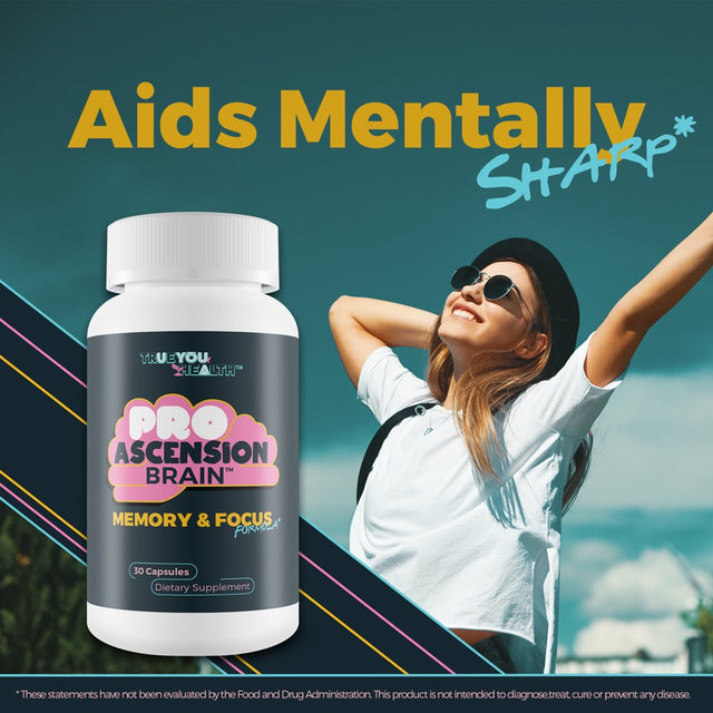 Pro Ascension Brain - Memory & Focus Formula - Cognitive Support Brain Supplement - Advanced Nootropic Brain Booster Pills for Enhanced Mental Performance, Memory, Concentration, & Focus