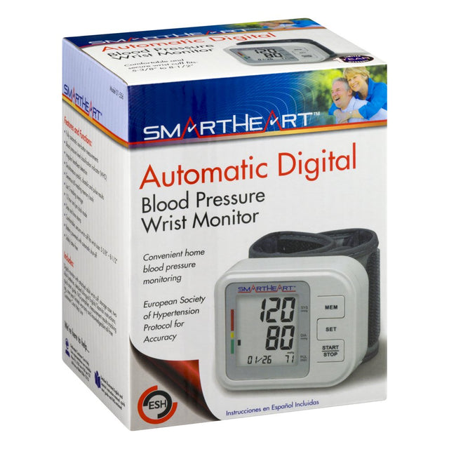 Smartheart Automatic Digital Wrist Blood Pressure Monitor