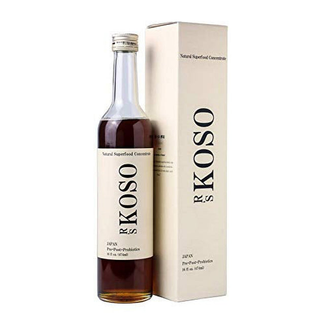 3-Day Cleanse by R'S KOSO - Japanese Enzyme Drink Rich in Probiotics and Prebiotic, Made from 100+ Vegetables & Fruits - Natural Support for Better Digestion & Gut Health + Detox + Cleanse - 16Oz