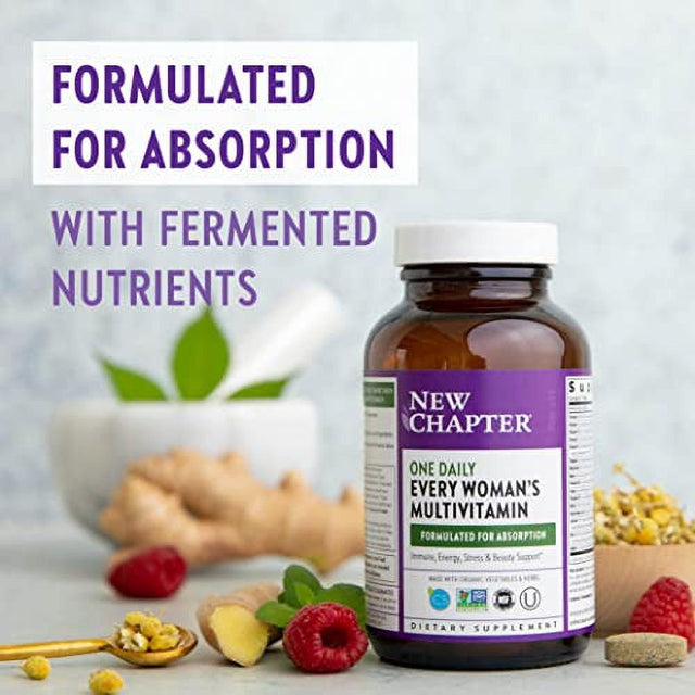 New Chapter Women’S Multivitamin + Immune Support Every Woman’S One Daily with Fermented Nutrients, 48 Count