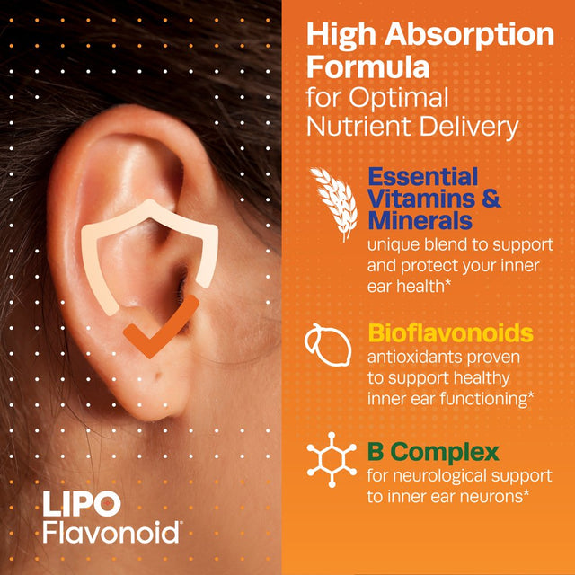 Lipo-Flavonoid Proactive Daily Ear Health Supplement, 30 Caplets