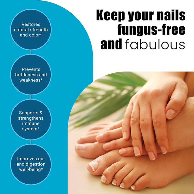 Biodora Clear Nails -Cellulase, Amylase, Invertase, Protease, Proprietary Blend- Extra Strength - Probiotic Fungus Inhibitor- 60 Capsules