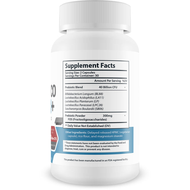 Pro Gluco Neuro + Probiotic Health Support - Digestive Immune Support to Promote Overall Blood & Body Health - Healthy Blood Balancing Probiotics Immune Support Formula - 60 Count