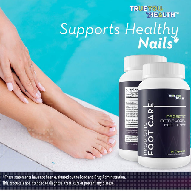 Probiotic Foot Care - Probiotic Antifungal Foot Care - for Nails & Feet - Natural Probiotic Fungus Inhibitor Formula - Probiotic Health Support to Help Clear & Reduce Fungus in Toes & Feet
