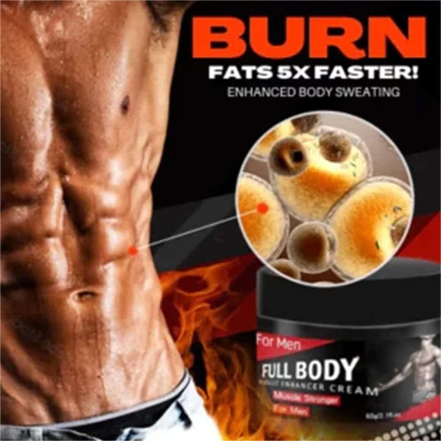Muscle Enhancer Cream, Body Muscle Hot Cream, Workout Cream to Burn Fat, Fat Burning Cream for Belly for Extreme Weight Loss, Suitable for Men and Women (2Pcs,Men)