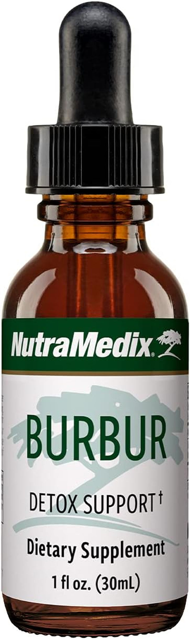 Nutramedix Burbur Detox Support Supplement - Desmodium Molliculum Extract Drops for Daily Cleanse - Focus Supplement & Fights Brain Fog - Vegan Cleanse & Detox Formula (1 Oz / 30 Ml)