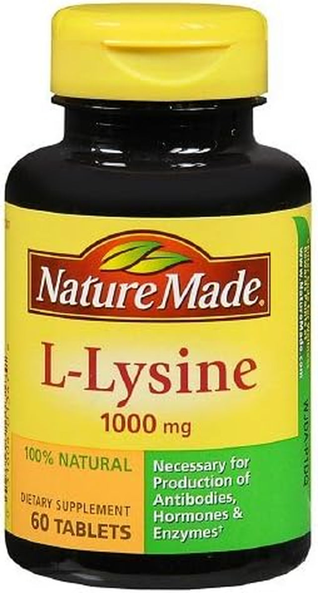 Nature Made Extra Strength L-Lysine, 1000 Mg Tablets 60 Ea by AB