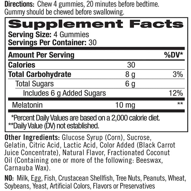 Natrol Melatonin Gummy, 10 Mg, 120 Count
