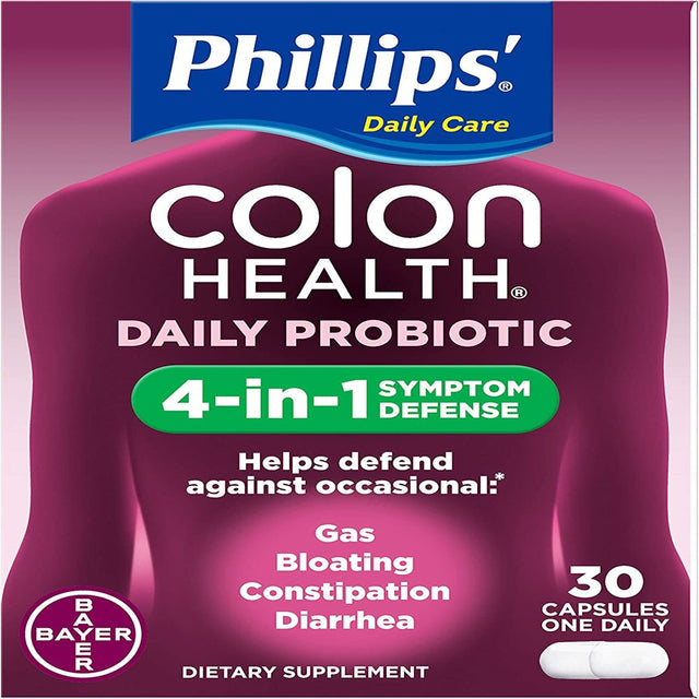 Phillips Colon Health Daily Probiotic Capsules, 30 Ct