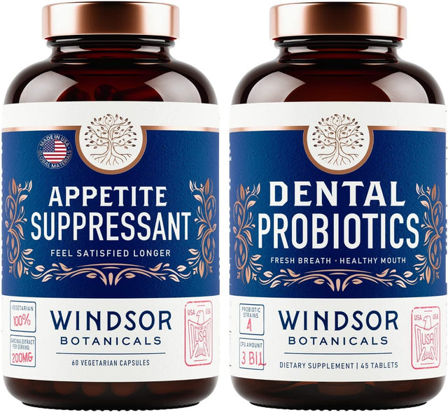 Appetite Suppressant for Weight Loss and Dental Probiotics for Bad Breath Bundle