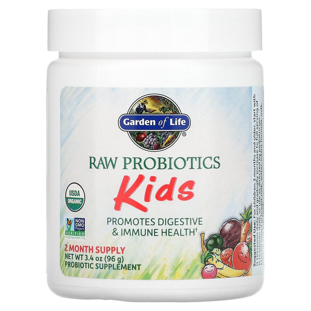 Garden of Life Organic Probiotics Kids 5 Billion Cfu 3.4 Oz Pwdr