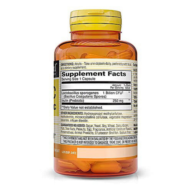 Mason Natural Probiotic with Prebiotic - Dual Action Formula, Healthy Digestive Function, Improved Gut Health, 40 Veggie Caps