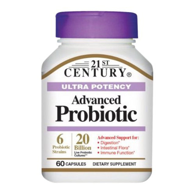 21St Century Ultra Potency Advanced Probiotic Capsules, 60 Ea