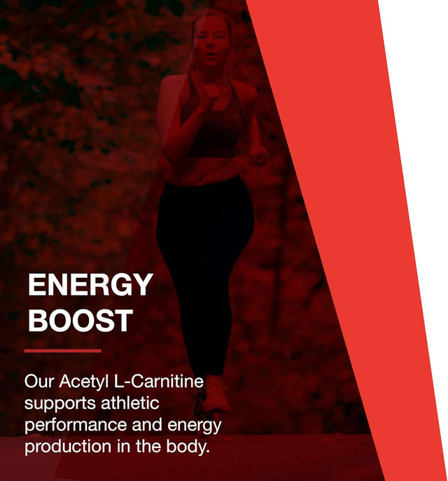 Protocol Acetyl-L-Carnitine 500Mg - Supports Energy, Brain & Mitochondrial Health* - Brain Pills - Amino Acid - Made without Gluten, Non-Gmo, Vegan - 100 Veg Caps